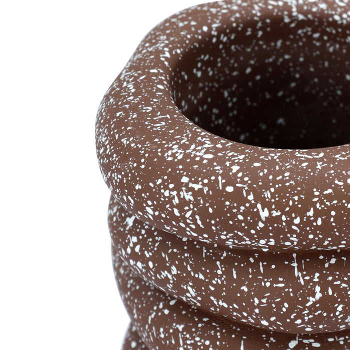 Gabby Speckled Cairn Vase - Home And Beyond