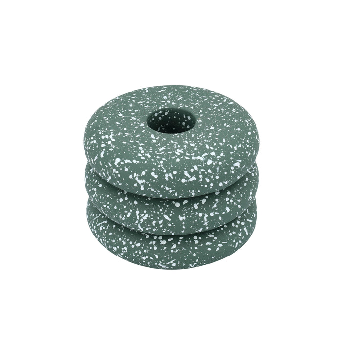 Gabby Speckled Stacked Candleholder - Home And Beyond