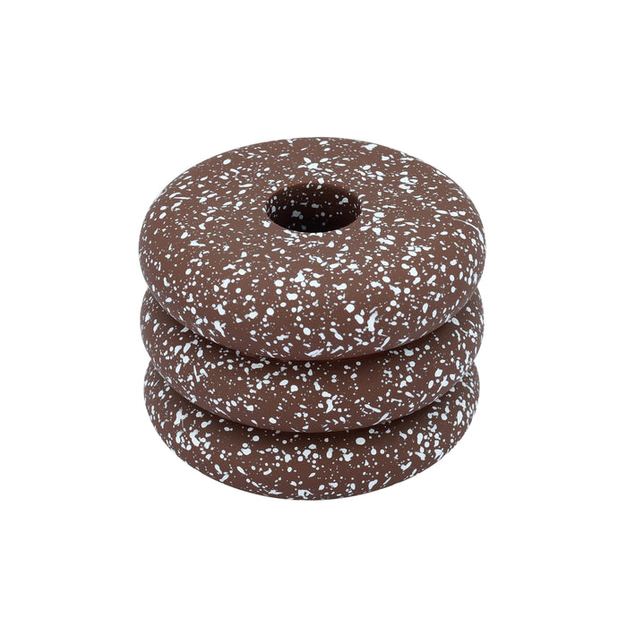 Gabby Speckled Stacked Candleholder - Home And Beyond