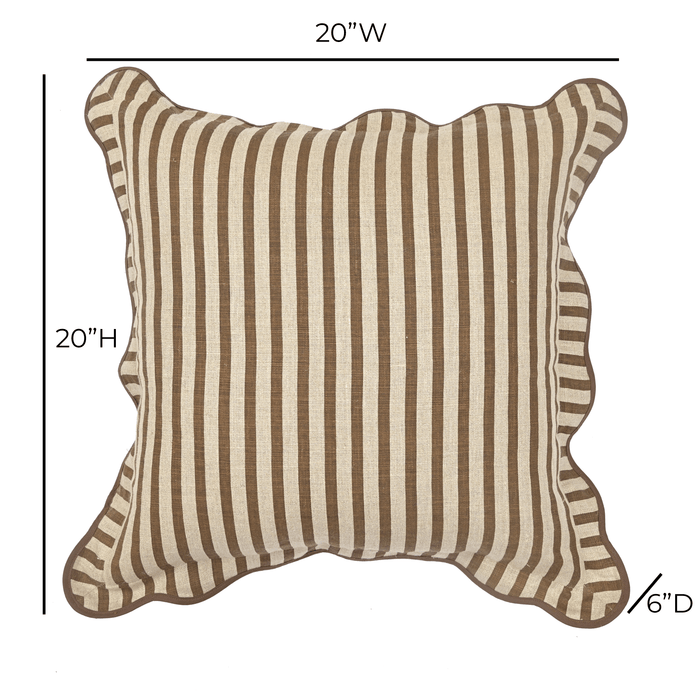 Striped 20" Linen Throw Pillow - Home And Beyond