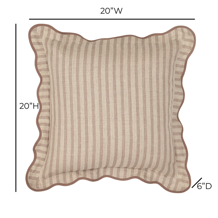 Striped 20" Linen Throw Pillow - Home And Beyond