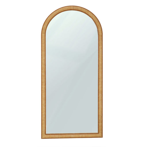 Arch 72" Natural Raffia Contract-Grade Floor Mirror - Home And Beyond