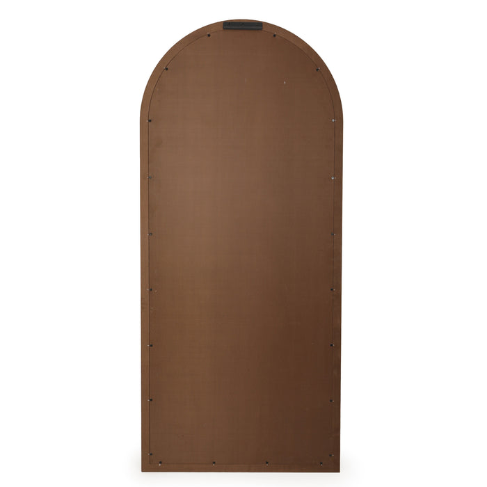 Arch 72" Natural Raffia Contract-Grade Floor Mirror - Home And Beyond