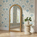 Arch 72" Natural Raffia Contract-Grade Floor Mirror - Home And Beyond