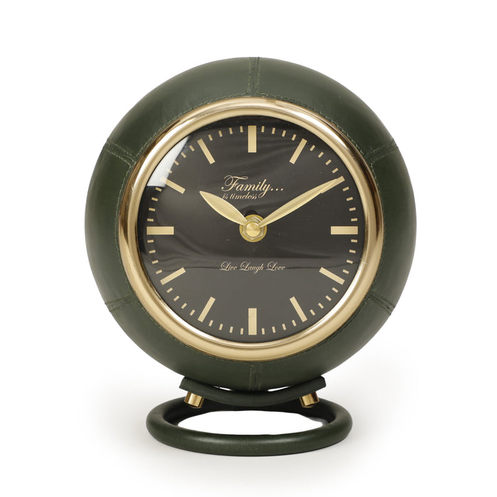 Draper Dark Green Contract-Grade Standing Accent Clock - Home And Beyond