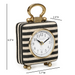 Mona Black Striped Contract-Grade Standing Accent Clock - Home And Beyond
