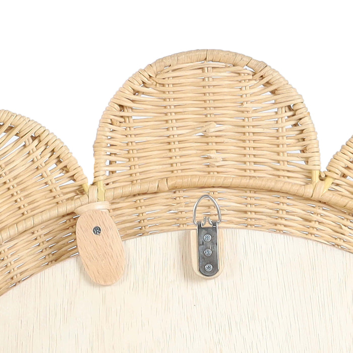 Coralie 33.4" Rattan Round Wall Mirror - Home And Beyond