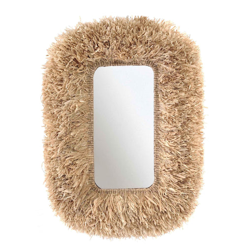 Palm 29.6"x43.4" Natural Sisal Rectangular Wall Mirror - Home And Beyond