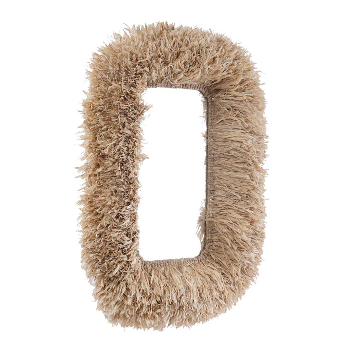 Palm 29.6"x43.4" Natural Sisal Rectangular Wall Mirror - Home And Beyond