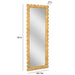 Bama 29.1" x 75" Long Natural Rattan Wall Mirror - Home And Beyond