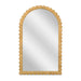 Bama 48" x 79" Jumbo Natural Rattan Arched Wall Mirror - Home And Beyond