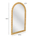 Bama 48" x 79" Jumbo Natural Rattan Arched Wall Mirror - Home And Beyond
