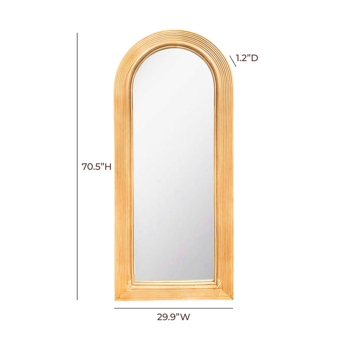 Tanya Natural Rattan 70 inch Floor Mirror - Home And Beyond