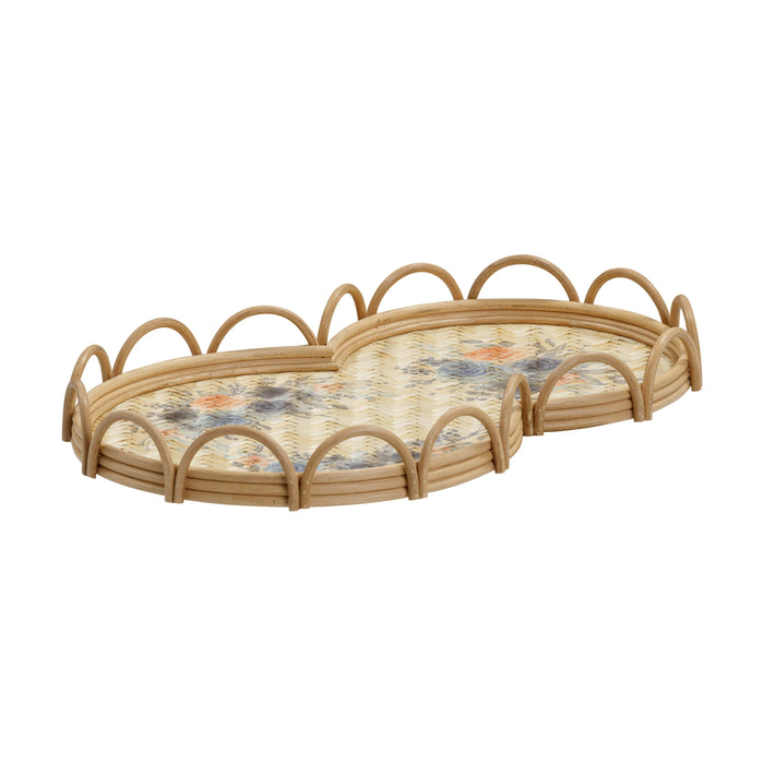 Corey Figure Eight Bamboo Tray - Home And Beyond