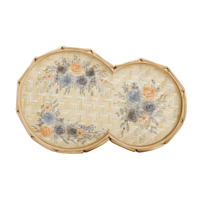 Corey Figure Eight Bamboo Tray - Home And Beyond