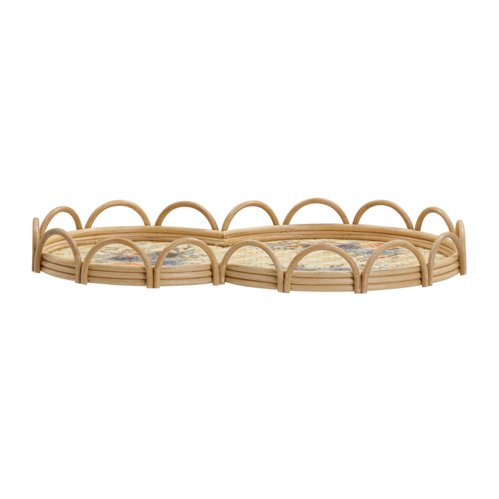 Corey Figure Eight Bamboo Tray - Home And Beyond