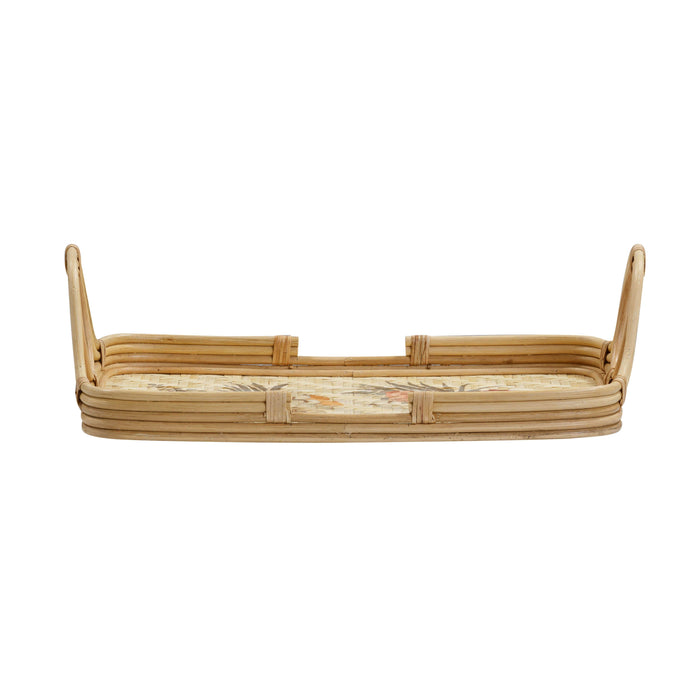 Corey Floral Bamboo Tray - Home And Beyond