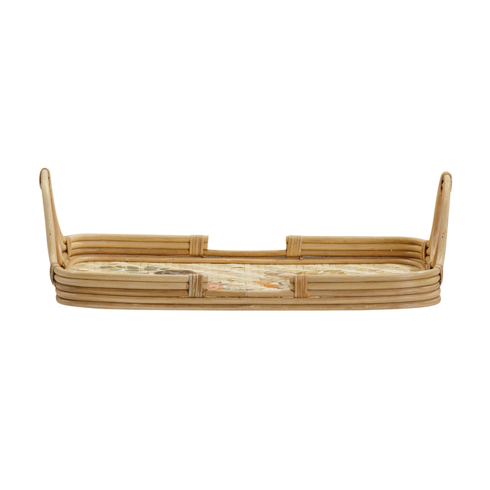 Corey Floral Bamboo Tray - Home And Beyond