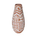 Earthenware Aztec Teardrop Flower Vase in Terracotta - Home And Beyond
