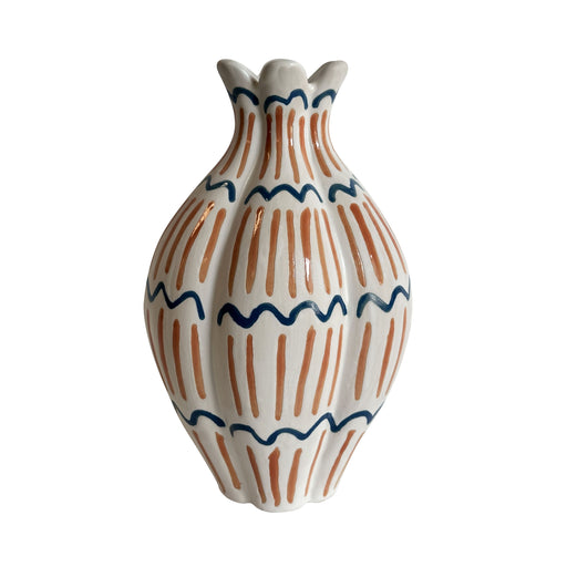 Ceramic Roman Coral Vase - Home And Beyond