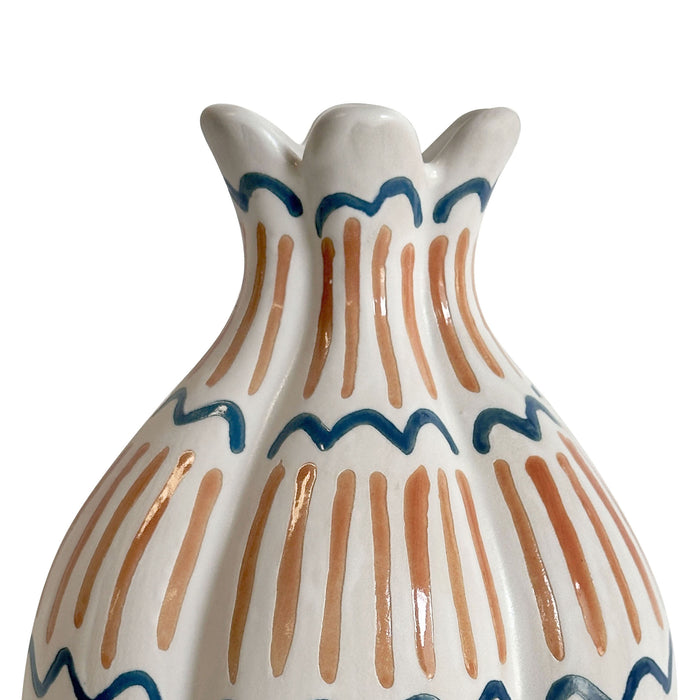 Ceramic Roman Coral Vase - Home And Beyond