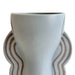 Ceramic Line Art Goblet Vase - Home And Beyond