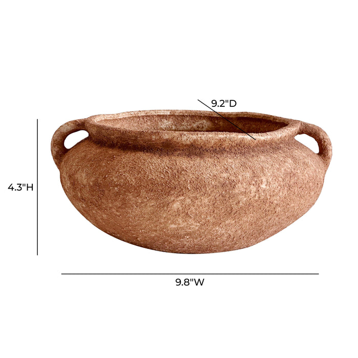 Earthenware Wide Bowl with Handles - Home And Beyond