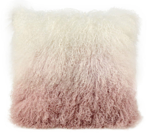 Tibetan Sheep Pillow White to Blush image