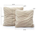 Tipsy Taupe Upcycled Chenille 20 x 20 inch Square Floppy Pillow - Home And Beyond