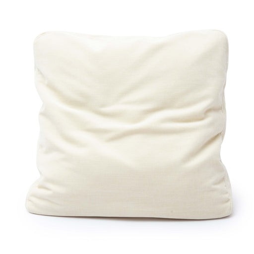 Tipsy Cream Chenille 20 x 20 inch Square Floppy Pillow - Home And Beyond