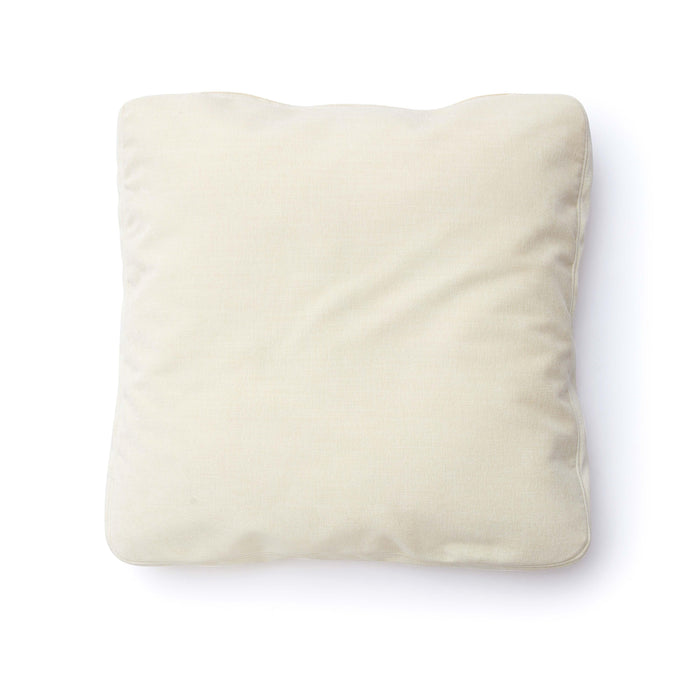 Tipsy Cream Chenille 20 x 20 inch Square Floppy Pillow - Home And Beyond