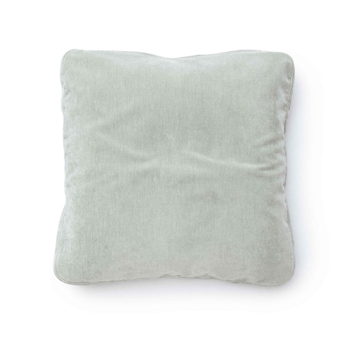 Tipsy Mint Green Upcycled Chenille 24 x 24 inch Square Floppy Pillow - Home And Beyond