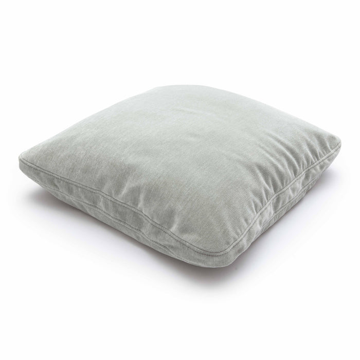 Tipsy Mint Green Upcycled Chenille 24 x 24 inch Square Floppy Pillow - Home And Beyond