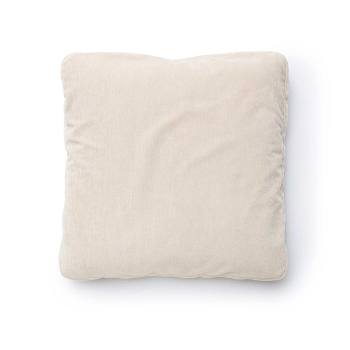 Tipsy Taupe Upcycle Chenille 24 x 24 inch Square Floppy Pillow - Home And Beyond