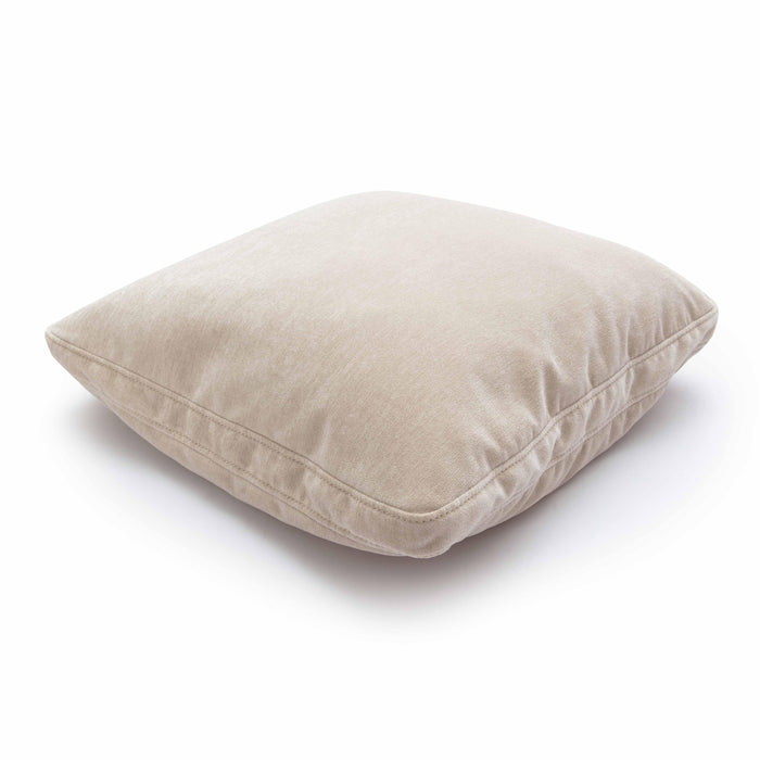 Tipsy Taupe Upcycle Chenille 24 x 24 inch Square Floppy Pillow - Home And Beyond