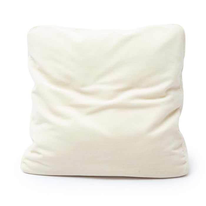 Tipsy Cream Chenille 24 x 24 inch Square Floppy Pillow - Home And Beyond