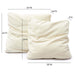 Tipsy Cream Chenille 24 x 24 inch Square Floppy Pillow - Home And Beyond