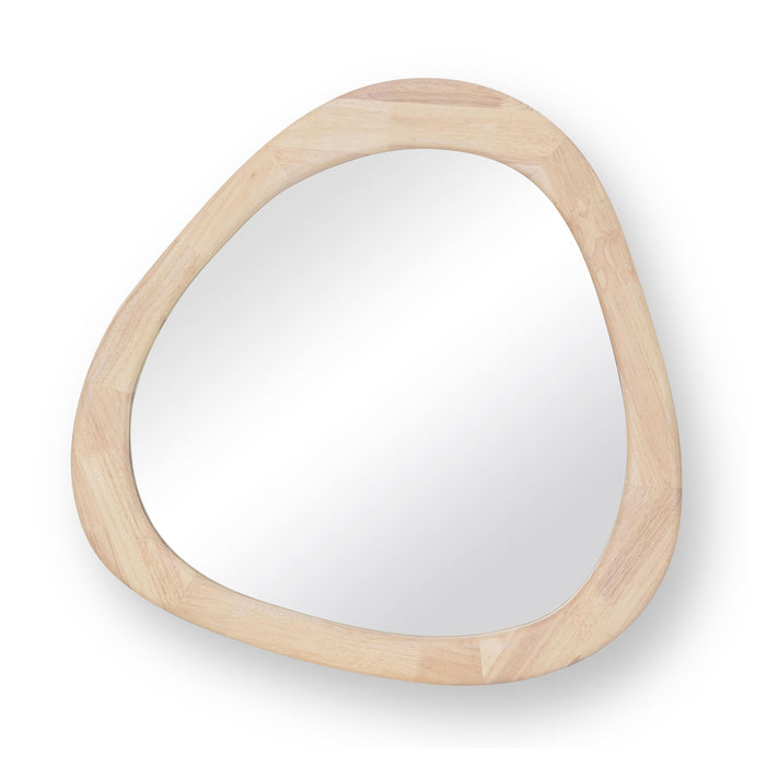 Klaryss Natural Wood Triangular Mirror - Home And Beyond