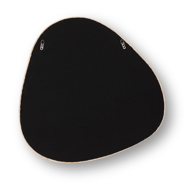 Klaryss Natural Wood Triangular Mirror - Home And Beyond