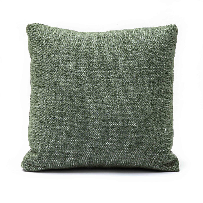 Malolo Green Basketweave 20 inch Square Vegan-Down Pillow - COVER - Home And Beyond