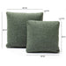 Malolo Green Basketweave 20 inch Square Vegan-Down Pillow - Home And Beyond