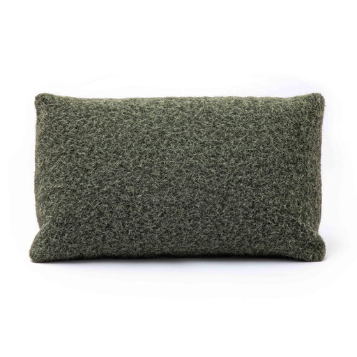 Malolo Green Long Mohair 20 x 12 inch Rectangular Vegan-Down Pillow - Home And Beyond