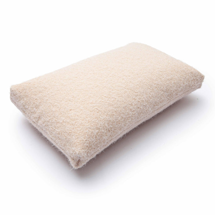 Malolo Rose-Tan Long Mohair 20x12 inch Rectangular Vegan-Down Pillow - COVER - Home And Beyond