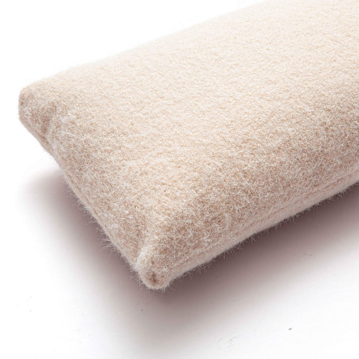 Malolo Rose-Tan Long Mohair 20 x 12 inch Rectangular Vegan-Down Pillow - Home And Beyond