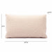 Malolo Rose-Tan Long Mohair 20 x 12 inch Rectangular Vegan-Down Pillow - Home And Beyond