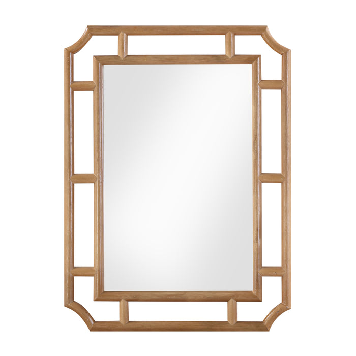 Cienna 24"x32" Natural Rattan Wall Mirror - Home And Beyond