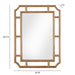 Cienna 24"x32" Natural Rattan Wall Mirror - Home And Beyond