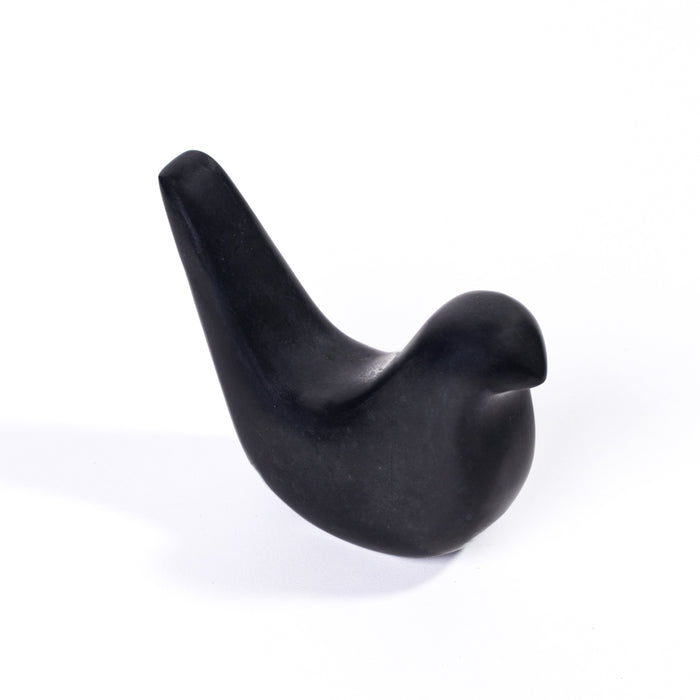 Black Marble Bird Statue - Home And Beyond