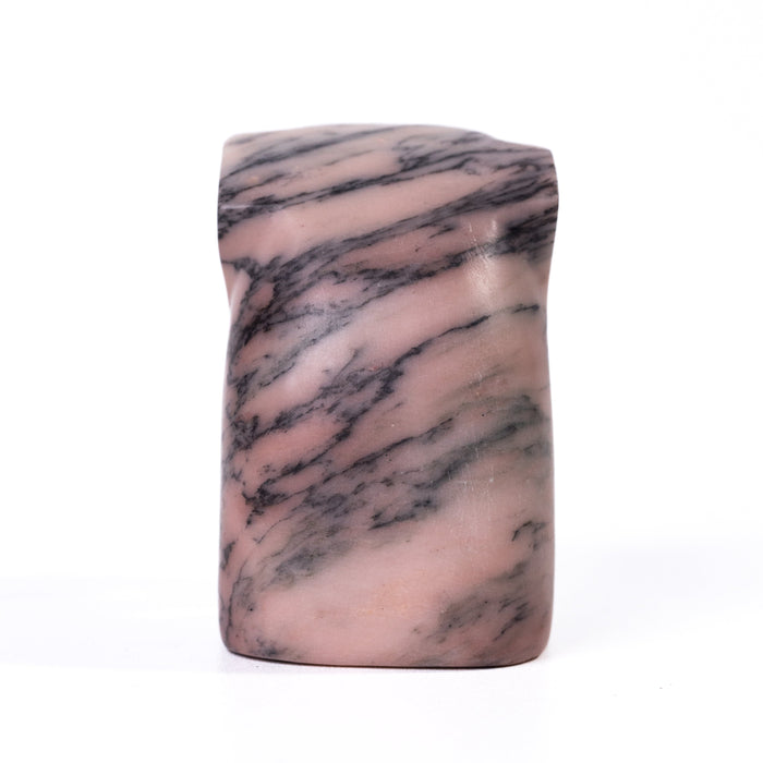 Marble Pink Elephant Statue - Home And Beyond