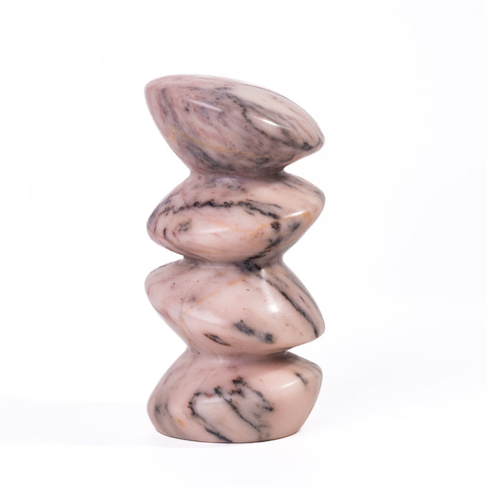 Marble Pink Cairn Decorative Object - Home And Beyond
